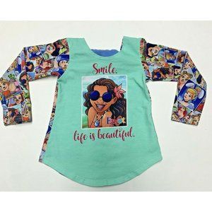 Boutique Disney Princess Toddler Girls Shirt Size 2T Tunic Long Sleeve Epcot